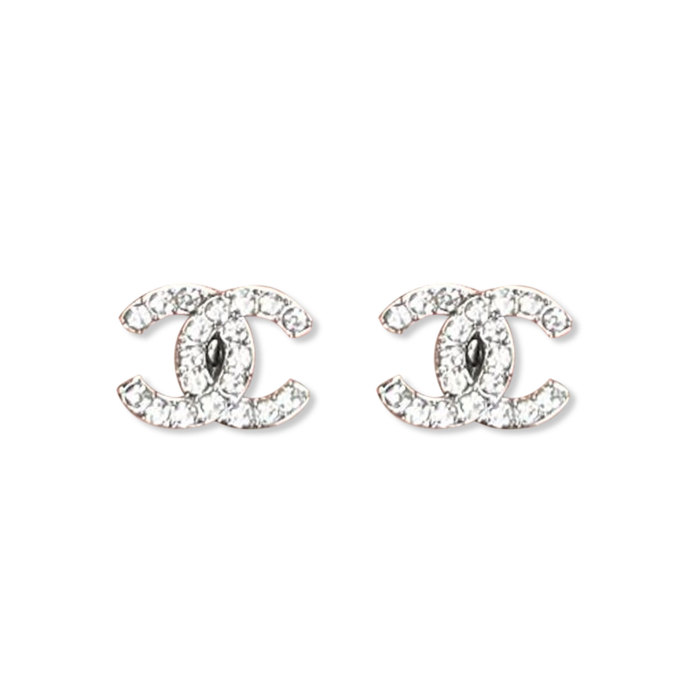 CHANEL CRYSTAL CC EARRINGS 300565